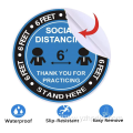 Customized Social Distancing Sticker Keep Distance Label